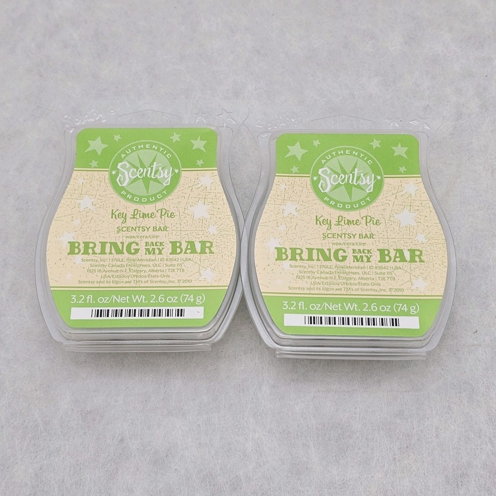NIB Lot Of 2 Key Lime Pie Scentsy Wax Bars